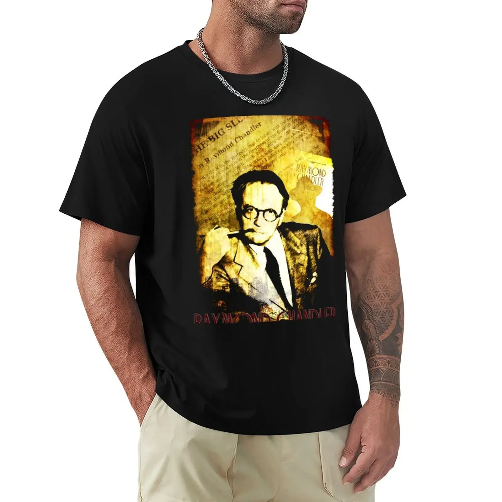 Raymond Chandler Detective Noir T-Shirt Aesthetic clothing Blouse customs design your own mens graphic t-shirts big and tall