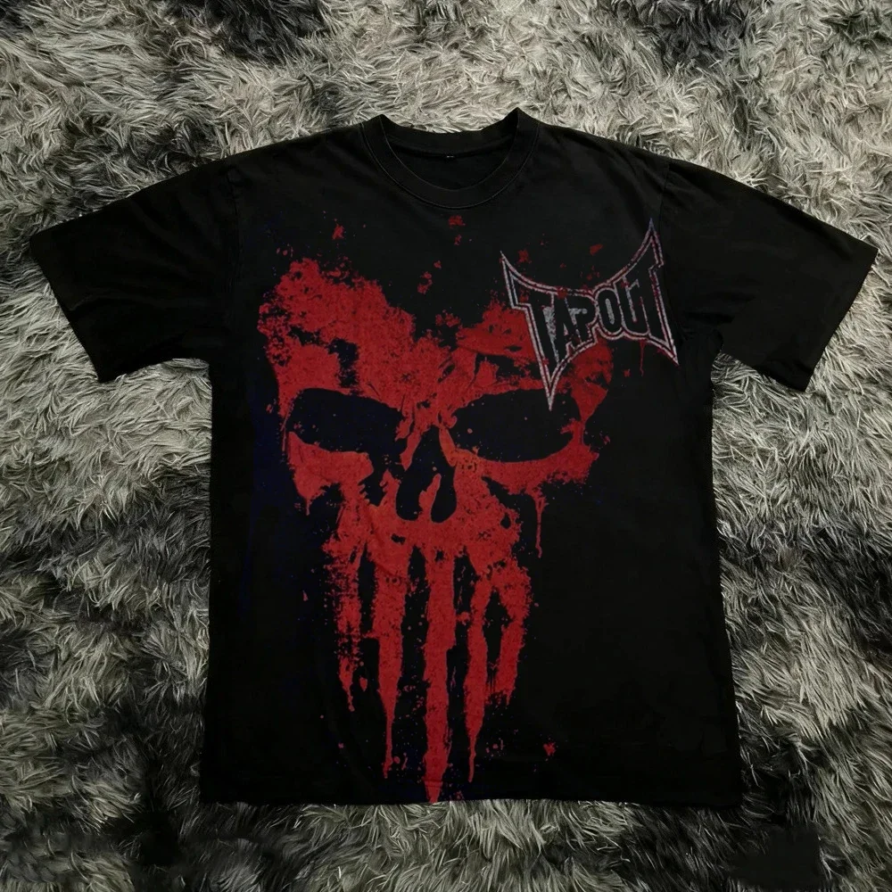 Vintage Y2K Tapout T-Shirt Unisex Summer Printed T-Shirt American Y2K 90S T-Shirt Fashion Gothic Street Style Summer T-Shirt Top