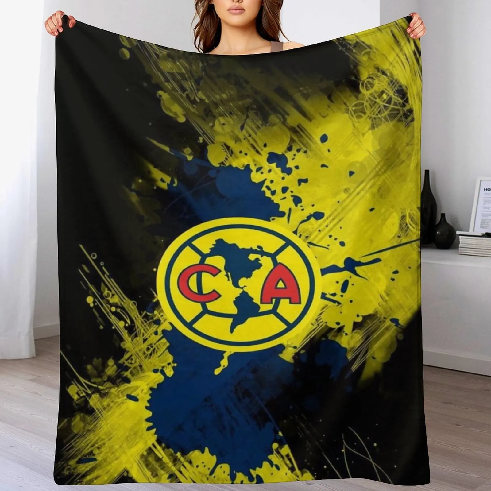 2023 America Football Club Custom Design Blanket Embossed Rashel With High Quality