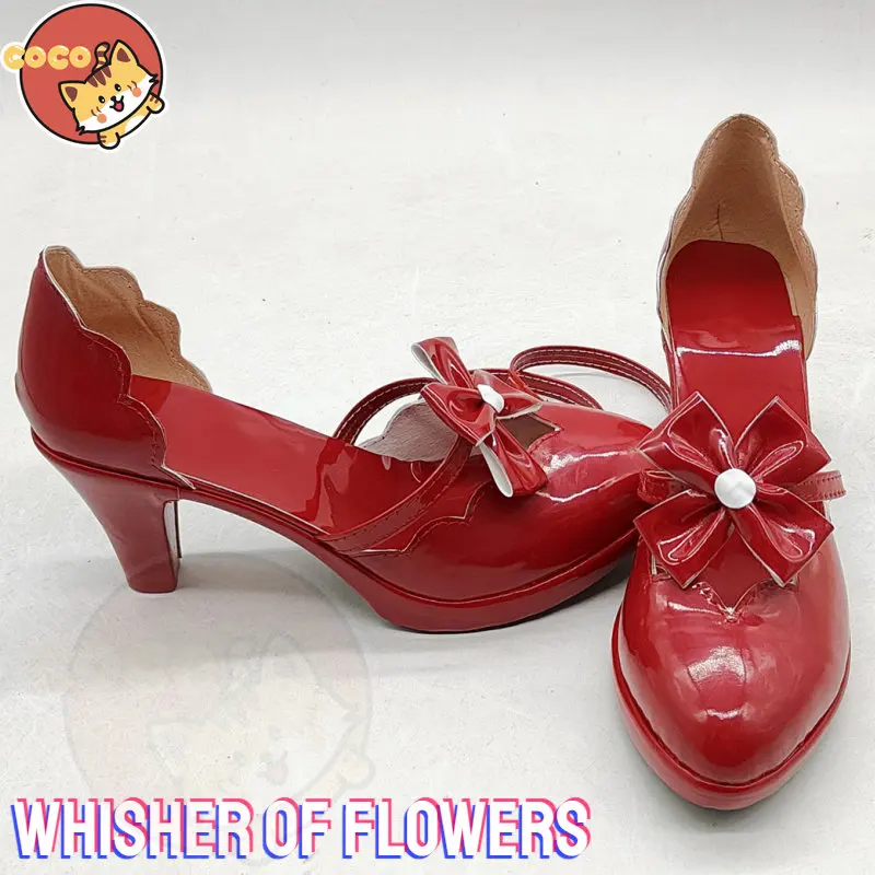 CoCos Anime EVA Whisher of Flowers Asuka Cosplay Shoes EVA Asuka Langley Soryu Cosplay Unisex Role Play Any Size Shoes