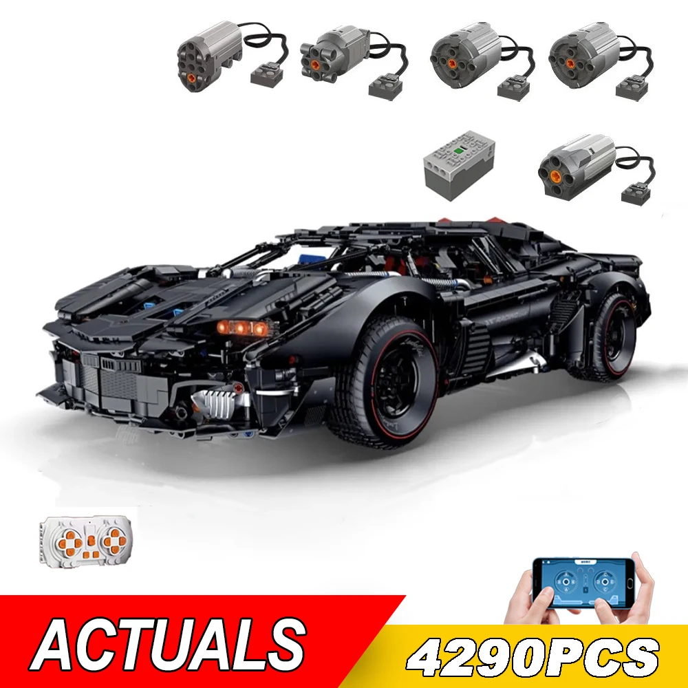 Technical APP Remote Control Armored Lambor Moter Power Car Building Blocks Bricks Super Speed Racing Sets Toys For Kids Gift