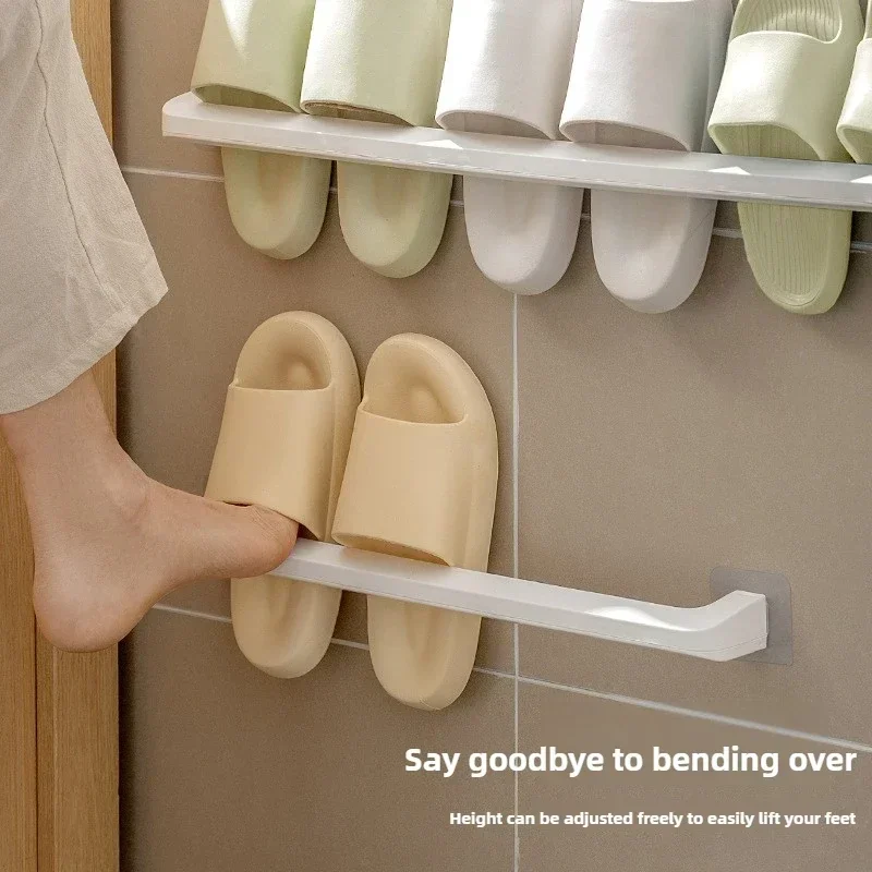 رف شبشب مثبت على الحائط غير مسامية رف أحذية الحمام يمكن تصريفها وسهل أن يأخذ رفوف قوية مقاومة للماء Ecoco