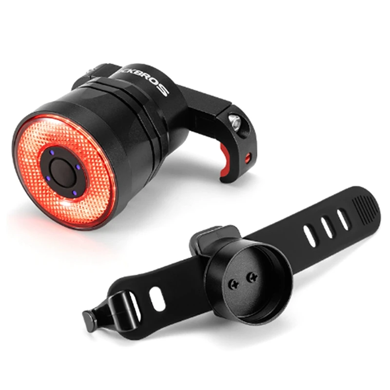 

ROCKBROS умный задний фонарь для велосипеда с датчиком тормоза Ipx6 водонепроницаемый светодиодный USB перезаряжаемый задний фонарь для велосипеда аксессуары для велоспорта R5