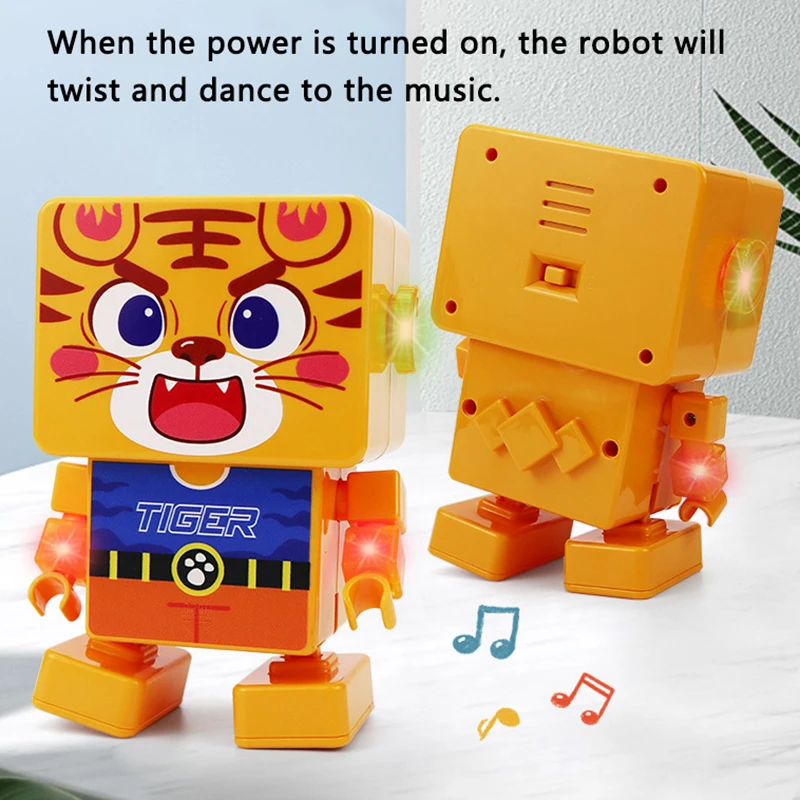 لعبة أطفال إلكترونية للحيوانات الراقصة مع أضواء موسيقية للأطفال، ألغاز تفاعلية ذكية للمشي، لعبة أطفال إبداعية هدية