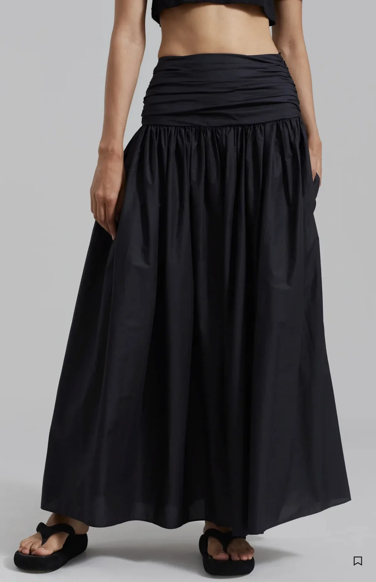 Women's Simple High Waist Midi Skirt, Monochromatic, A-line Pleated Skirts, Summer, New