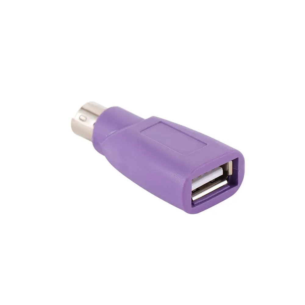 Langlebiger PVC PS2 Male Mouse USB Female Computer Adapter Connector Converter