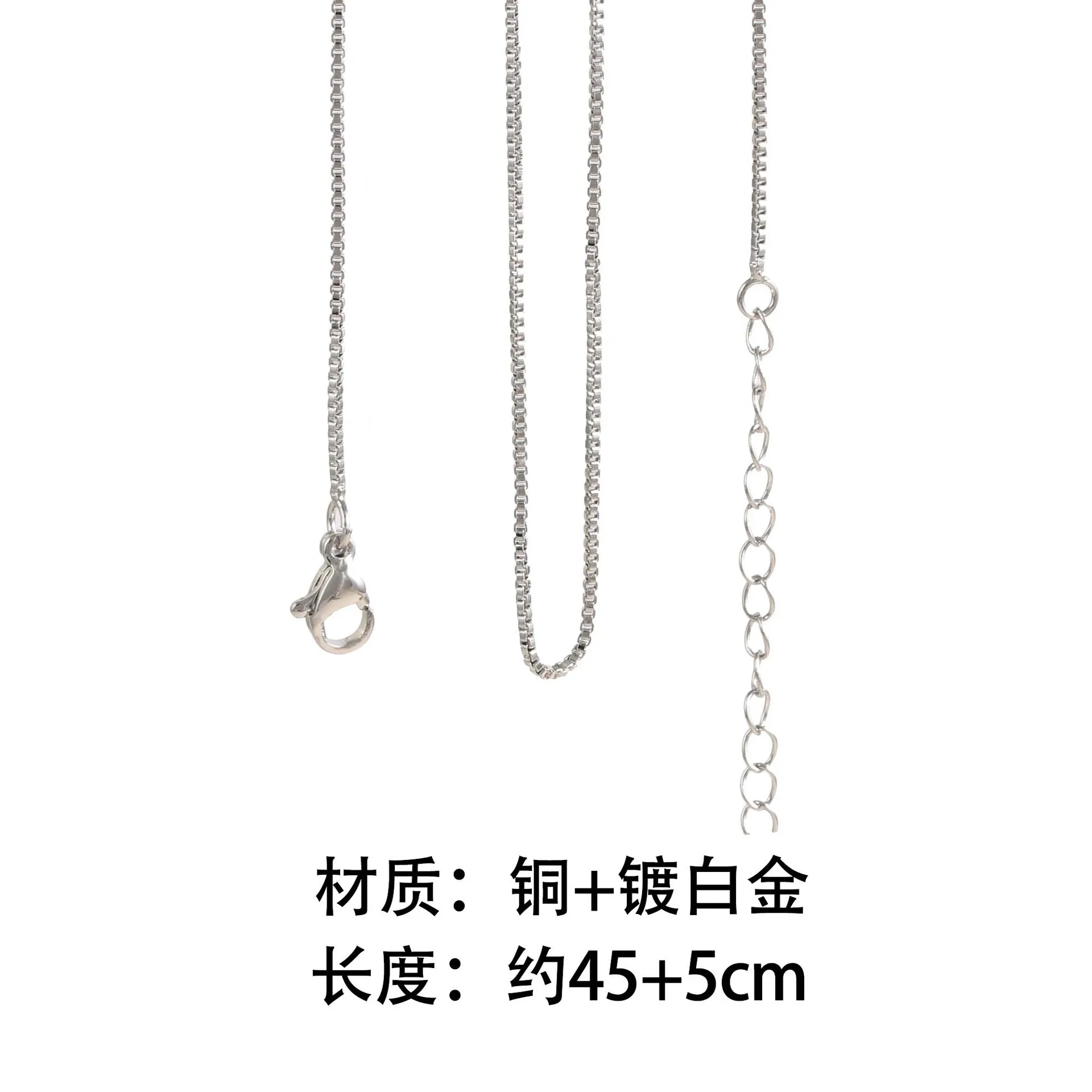 20 pcs/ Multifunction Gold Silver Gold Plated Necklace accessories slim link chain adjustable for women fashion jewelry chain