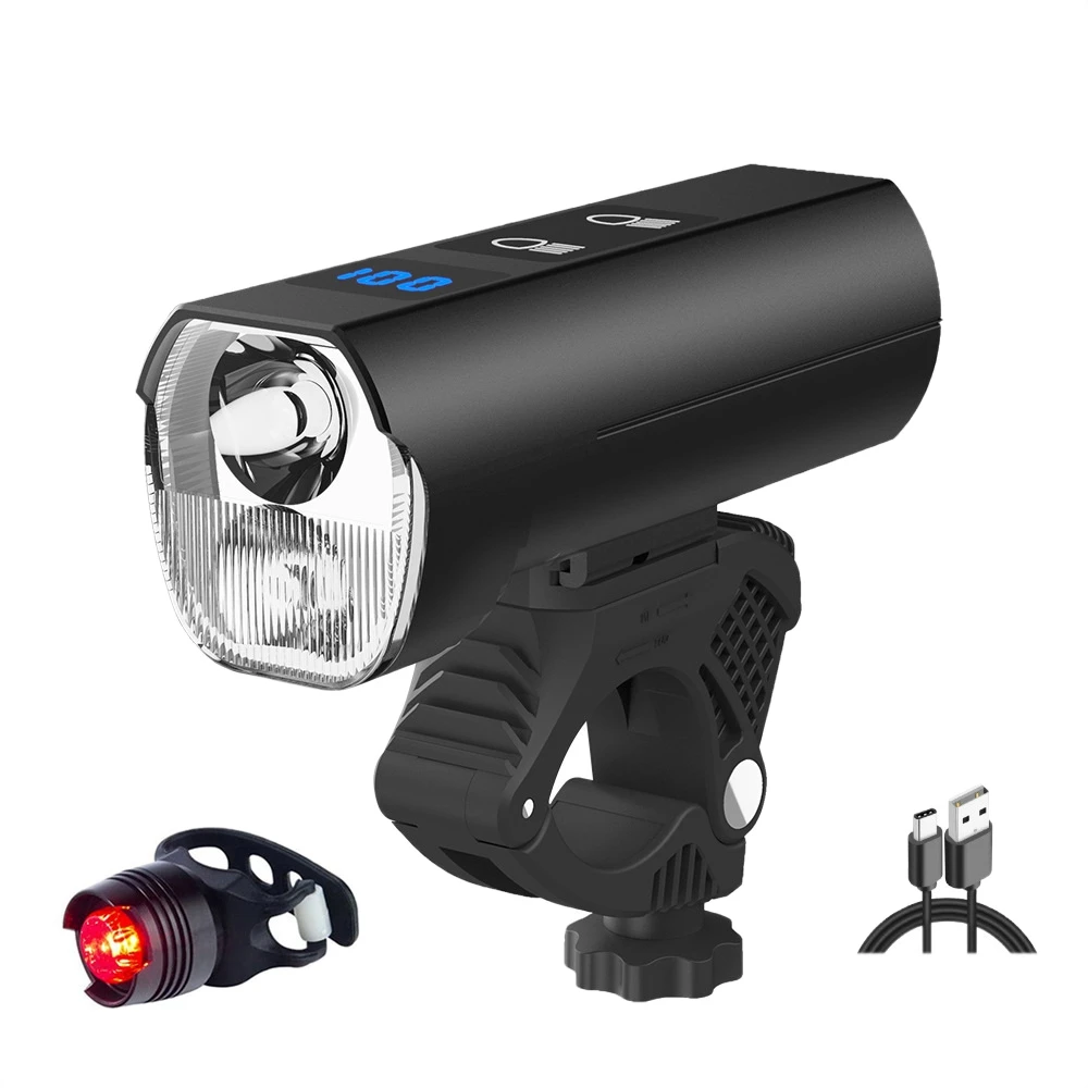 

Smart Bike Light Set Rechargeable Super Bright Bicycle Headlight Bike Tail Light Waterproof MTB Road Bike Lights