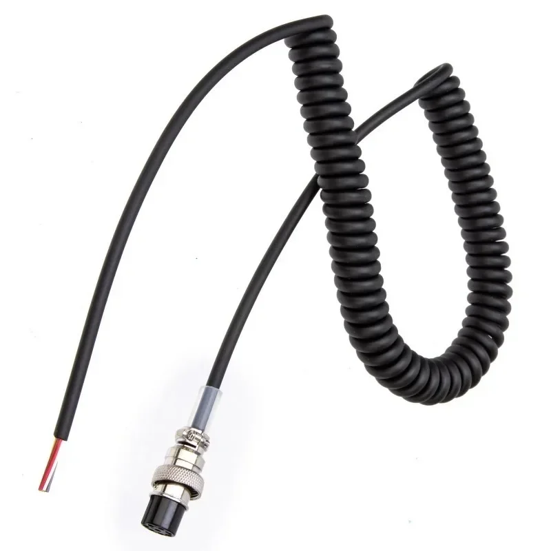 8 Pin Microphone Extension Cable For VHF/UHF Band Handheld Speaker Mic Wire Replacement Walkie Talkie Parts for Alinco EMS-57 EM