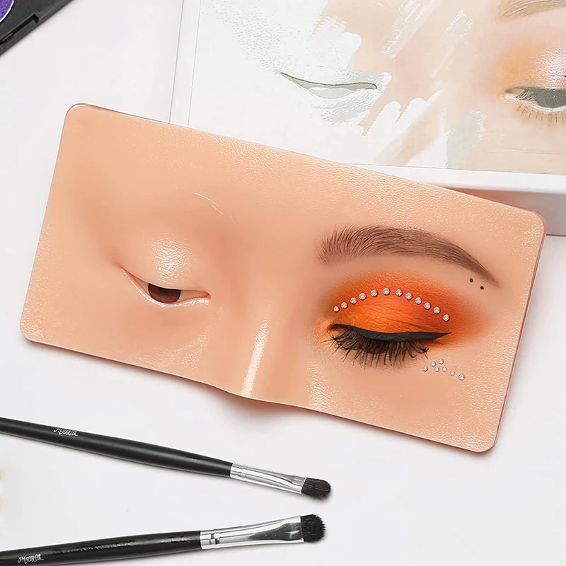 لوحة تدريب وشم الحواجب قابلة لإعادة الاستخدام ، تدريب بشرة العين والوجه ، وسادة ماكياج ، مستحضرات التجميل الأكاديمية للتجميل #1