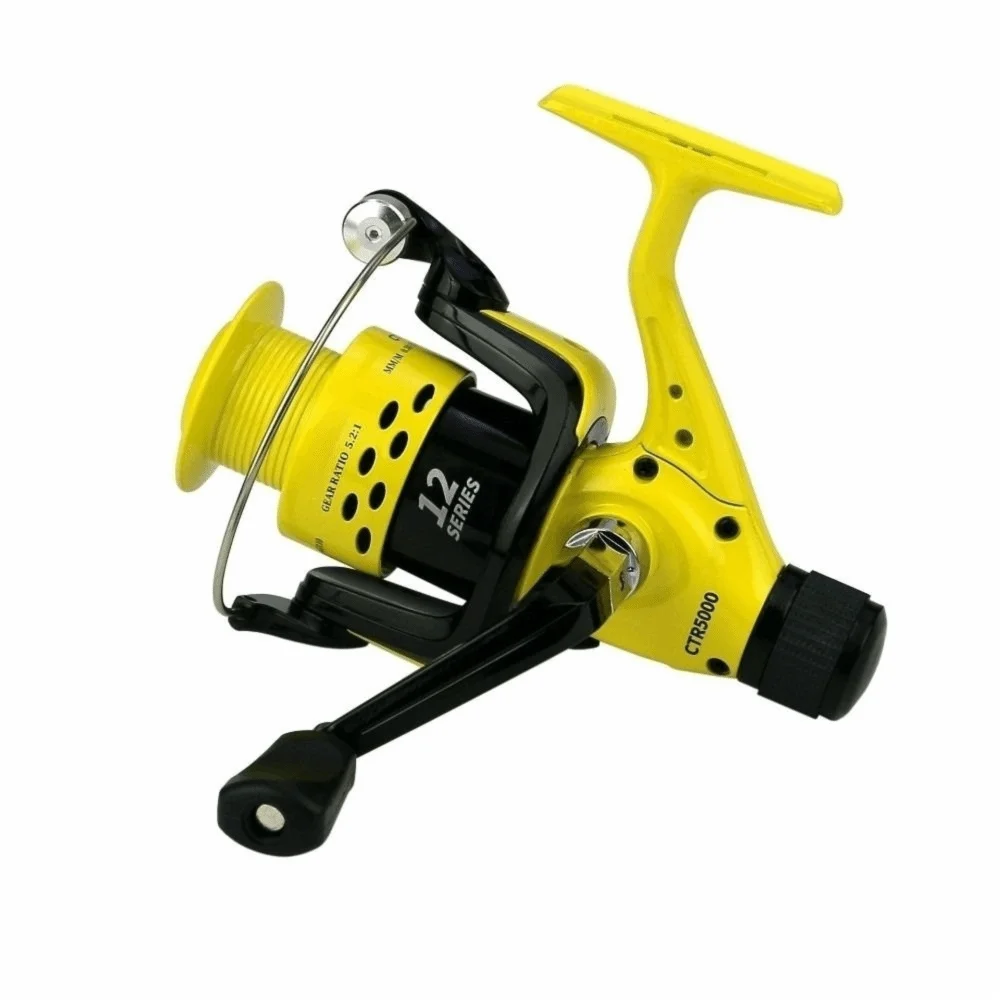 Carrete giratorio de metal ligero resistente para pesca deportiva - imagen 3
