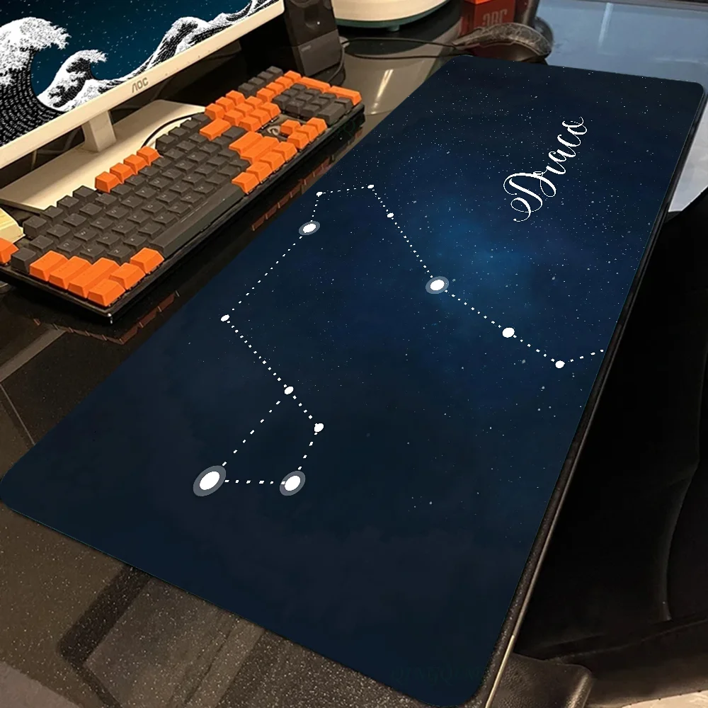 starry sky twelve constellations Mousepad Mouse Mat With Pad gaming accessories Prime Gaming XXL Keyboard Pad Stitch Padding Mat