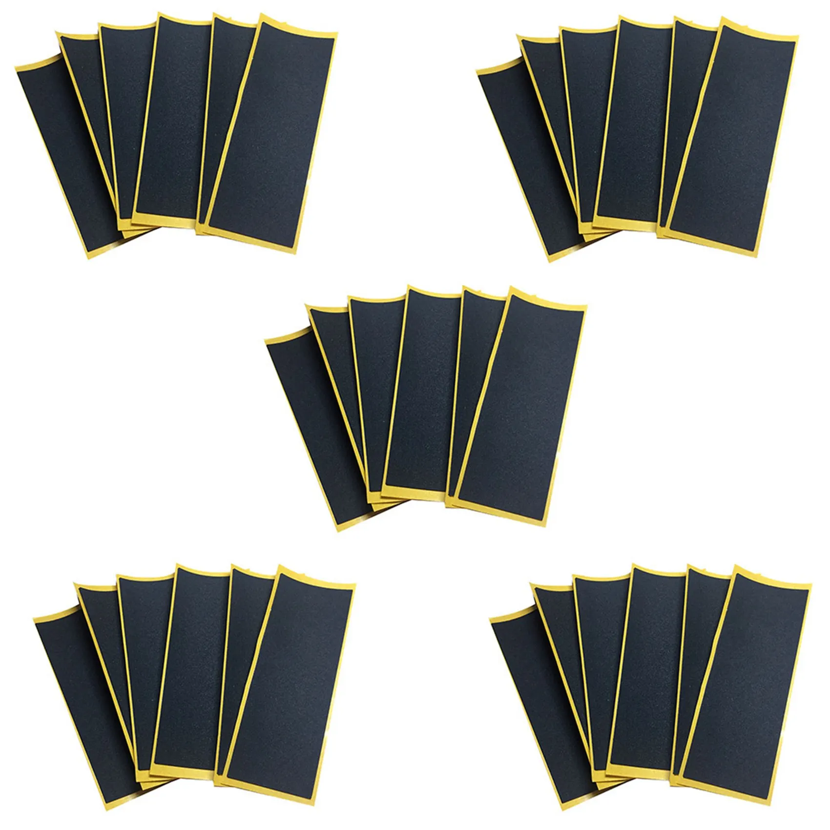 Efficient 100Pcs/Lot Black Fingerboard Deck Uncut Tape Stickers Black Foam Grip Tape Stickers 38Mmx110mm