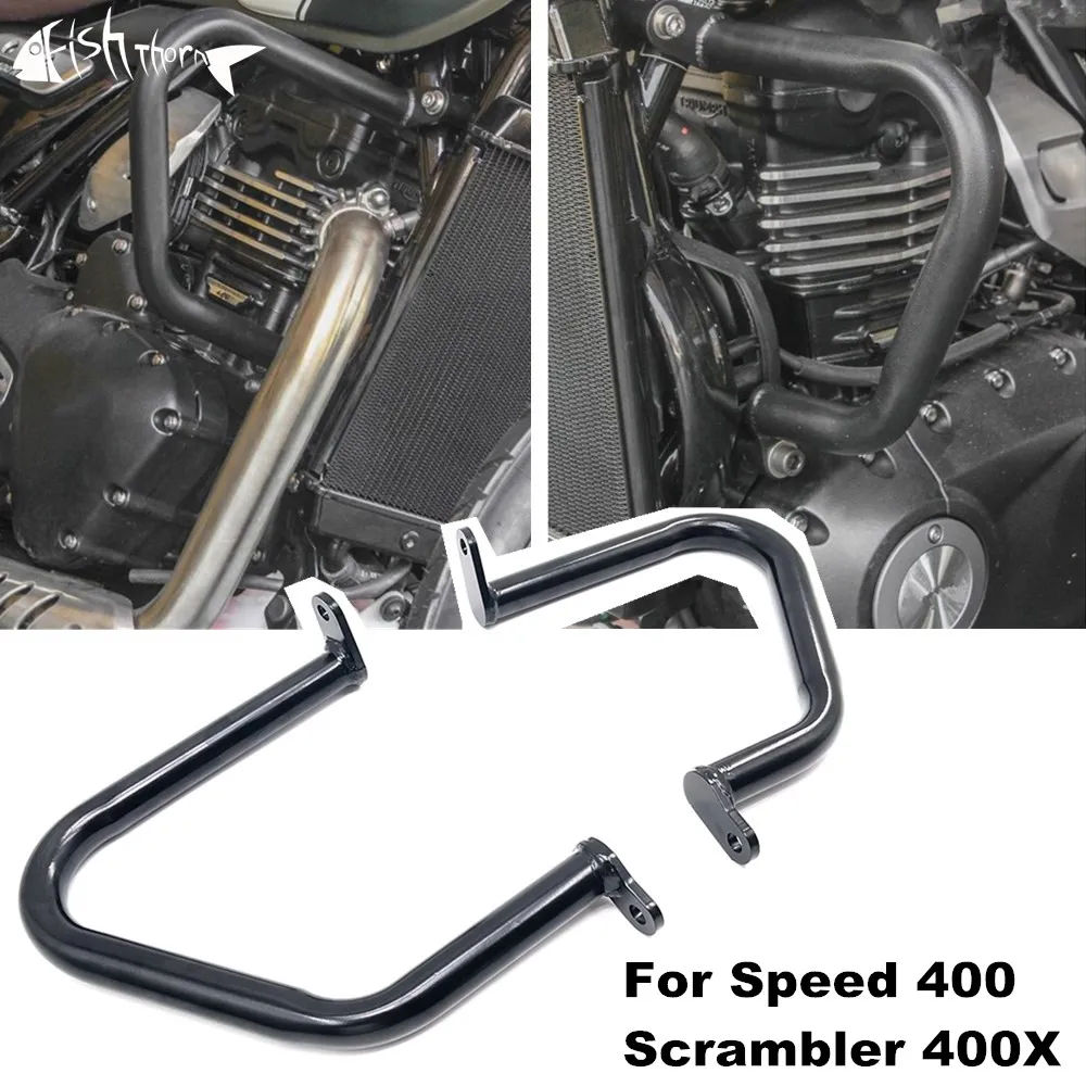 

2024 New For Triumph Speed 400 Scrambler 400X Scrambler 400 X Motorcycle Engine Guard Highway Crash Bars Bumper Protector