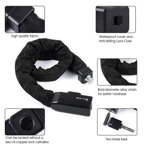 8 best sales hopfällbart cykellås - №4