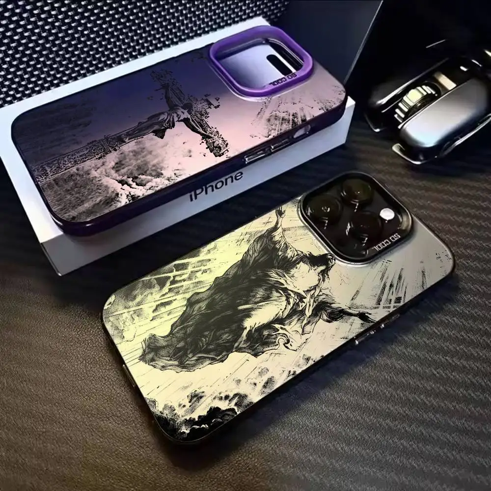 

Чехол для телефона Jesus C-Christ Haritsuke для iPhone 17,16,15,14,13,12,11,Mini,Pro,E,MAX, белый матовый чехол Candy