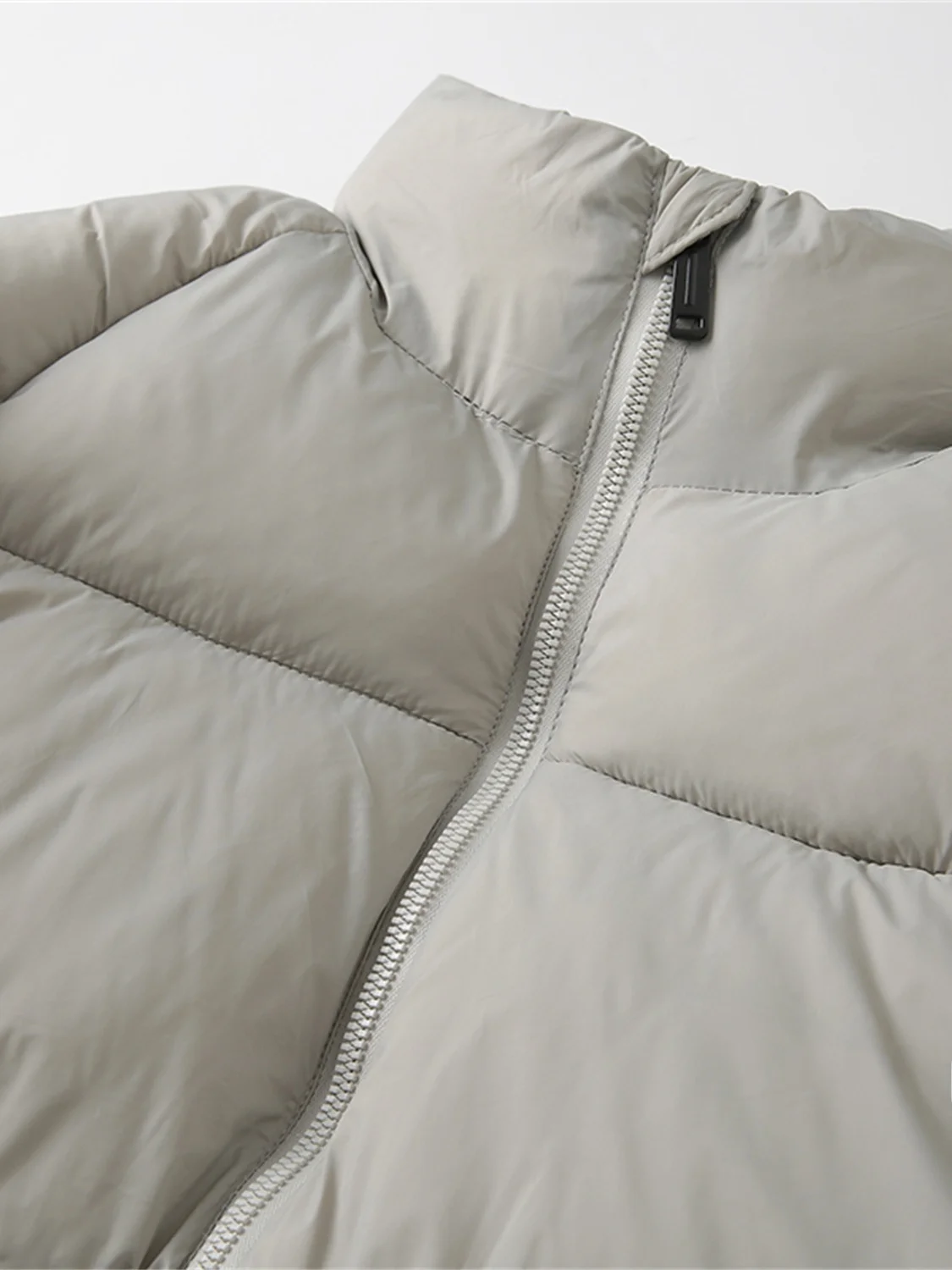 معطف Thiened Tech من القطن المنتفخ Jaet بياقة واقفة معطف Bread Sle للرجال والنساء Faion Urban Long Sve Stand Fit Pure C...