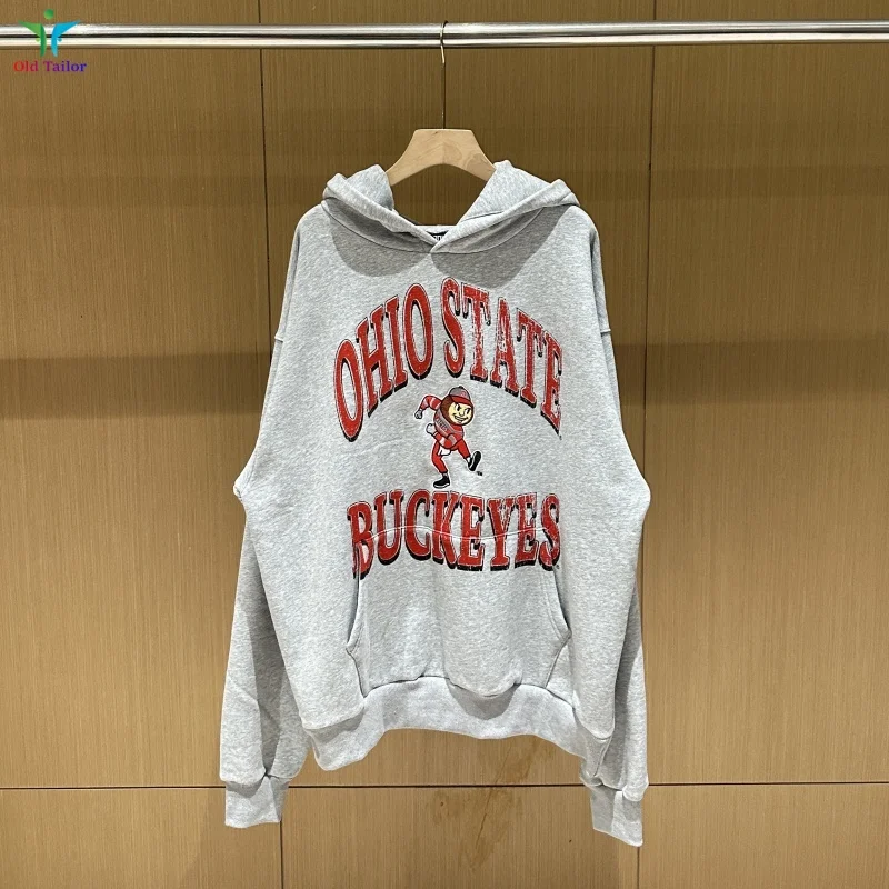 

Толстовка большого размера BROKEN MOON на флисовой подкладке с мультяшной вышивкой, осенне-зимняя толстовка на флисовой подкладке