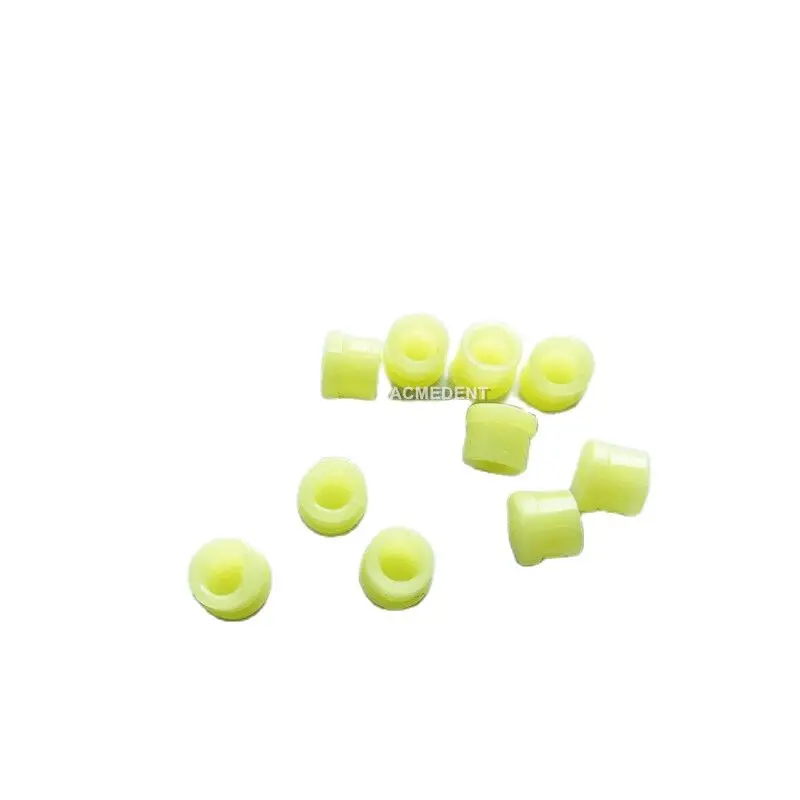 50pcs Dental Ball Cap Castable Sphere Attachment Yellow Female Cathode Abutment Dia: φ1.8 φ2.2