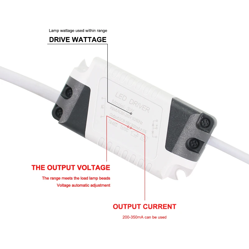 Driver LED DC 1W 3W 6W 9W 12W 15W 18W 24W 25W alimentatore LED trasformatori di illuminazione per luci a LED Driver lampada pannello fai da te