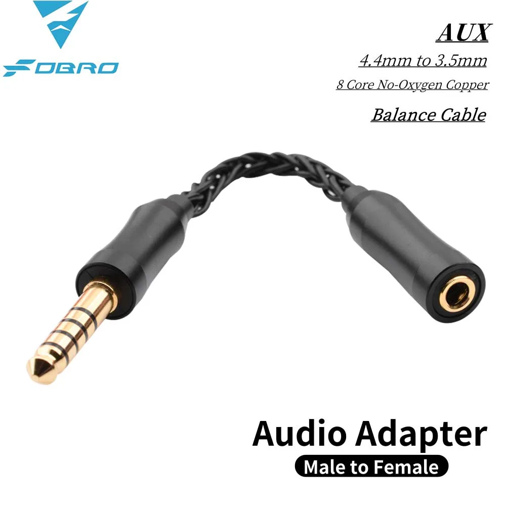 2.5mm/3.5mm/4.4mm Male to Female Balance Audio Adapter | High-Fidelity Sound Ideal for NW-ZX507, MP3 & Headphones