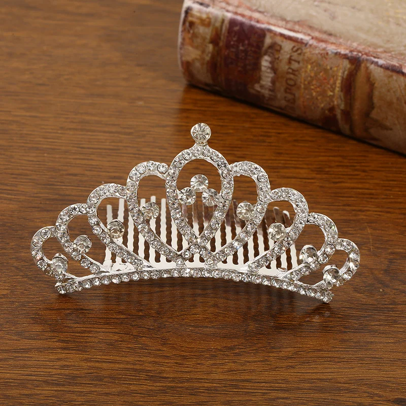 Kristallkronen-Kopfschmuck, Geburtstagsgeschenk, The Princess Performance Comb, Haarschmuck, Haarnadel, Hochzeit, Party, Braut – Detail 4