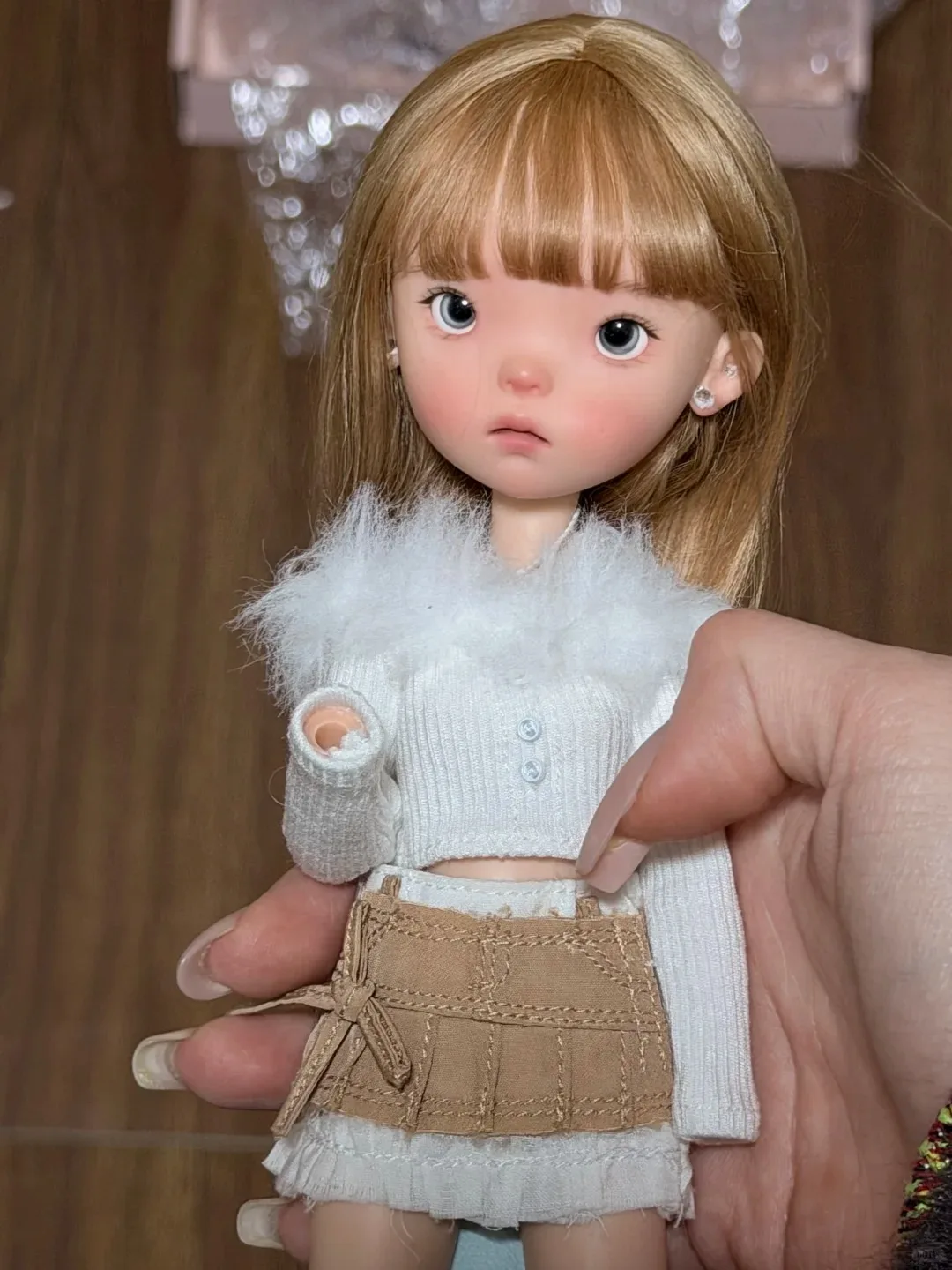

Новая BJD SD кукла 1/6 Lala, аниме-лицо, смола, OB11, Qbaby, Blythe, MDD, VOLKS, DIY, куклы для нанесения макияжа