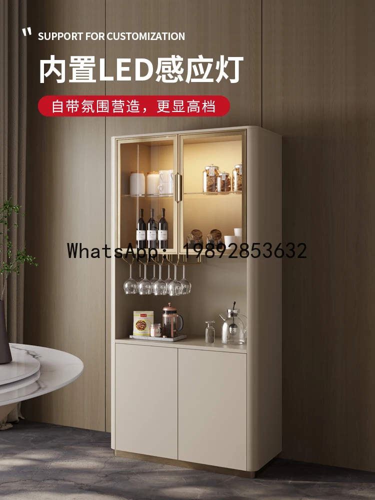 LYY Italian Style Light Luxury High-End Wine Cabinet Modern Living Room Custom Storage Small Apartment Red Wine Storage Cabinet
