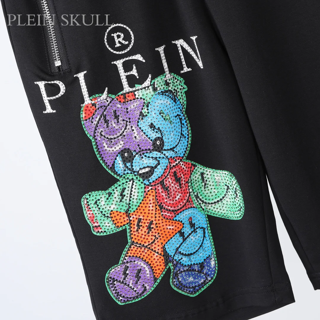 Plein Skull Sports Short Sleeve Set for Men 2025 New Summer Cartoon Cute Cotton T-shirt Premium Half Sleeve Shorts 2-piece Set - view 5