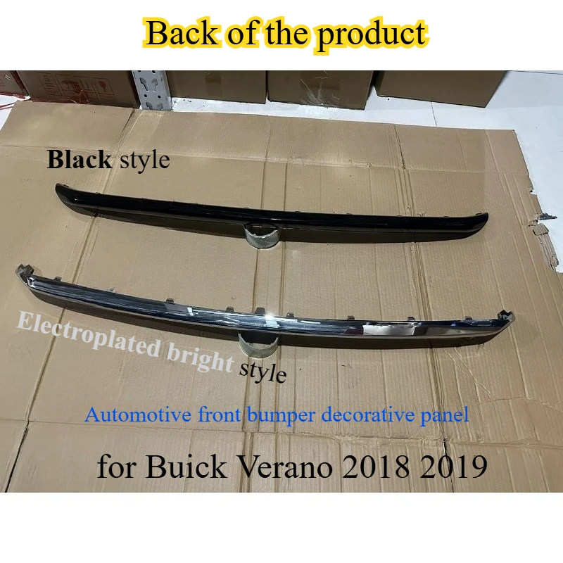لسيارة بويك فيرانو 2018 2019 ثلاثة صناديق المصد الأمامي شريط لامع/المصد الأمامي مطلي شريط أسود مضاد للتصادم