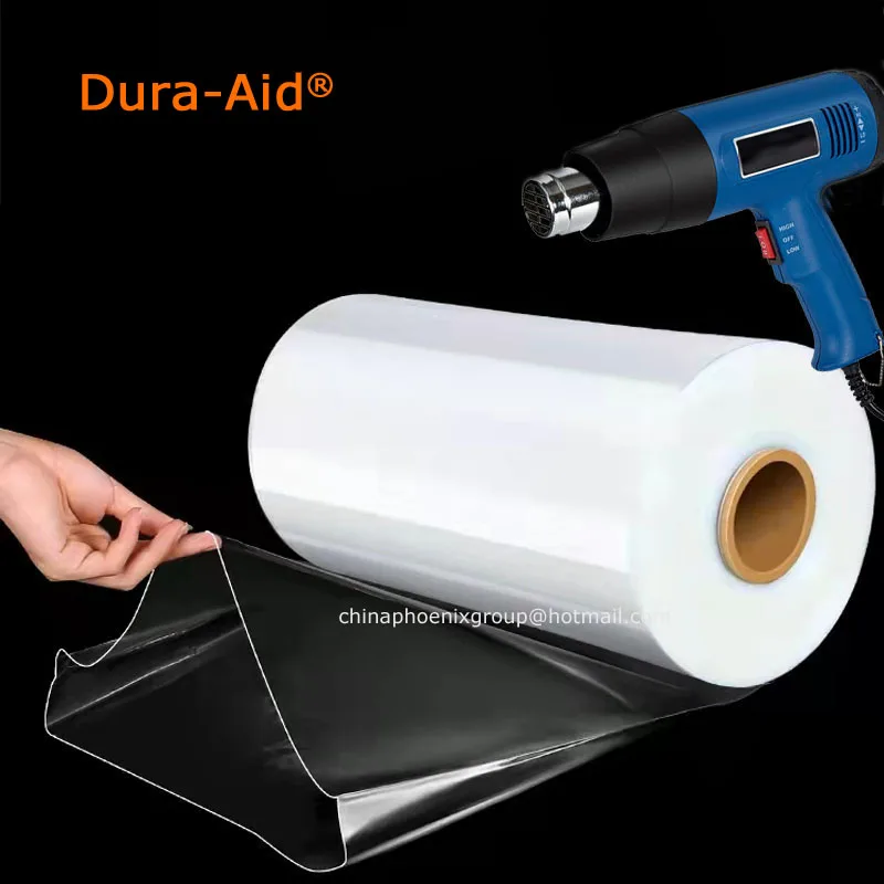 Pof Heat Shrink Plastic Wrap Film Roll Tube Shrink Bags Heat Seal Shrinkable Thermal Plastic Packaging Wrap Film Pof Shrink Film