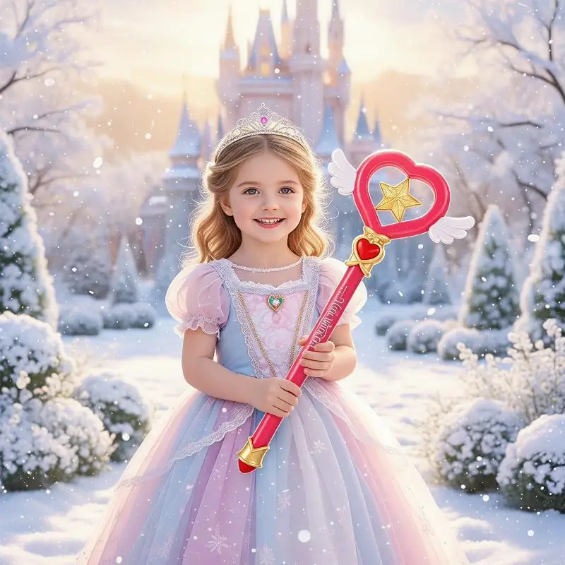 Magic Fairy Wand Water Gun Full Automatic High Capacity Interactive Beach Water Toy for Kids Party Gift
