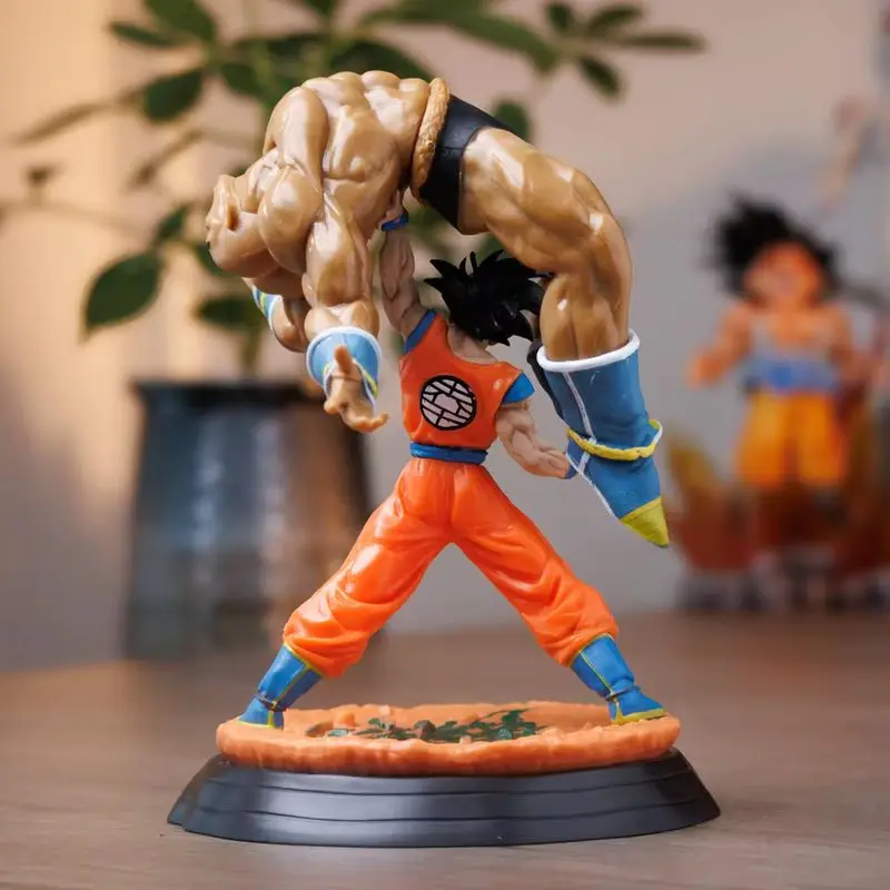 Dragon Ball Son Goku Action Figure - Modelo Nappa Clássico Ornamento de Mesa Estátuas de Anime Brinquedo Colecionável Presente para Fãs