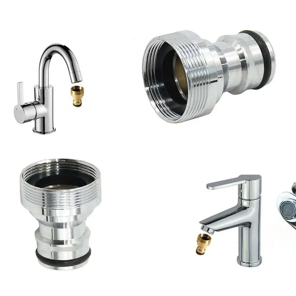 2pcs Thread Connectors Faucet Adapter Garden Irrigation Watering Hose Brass Plug-In Coupling M22 IG M 24 Connection Parts