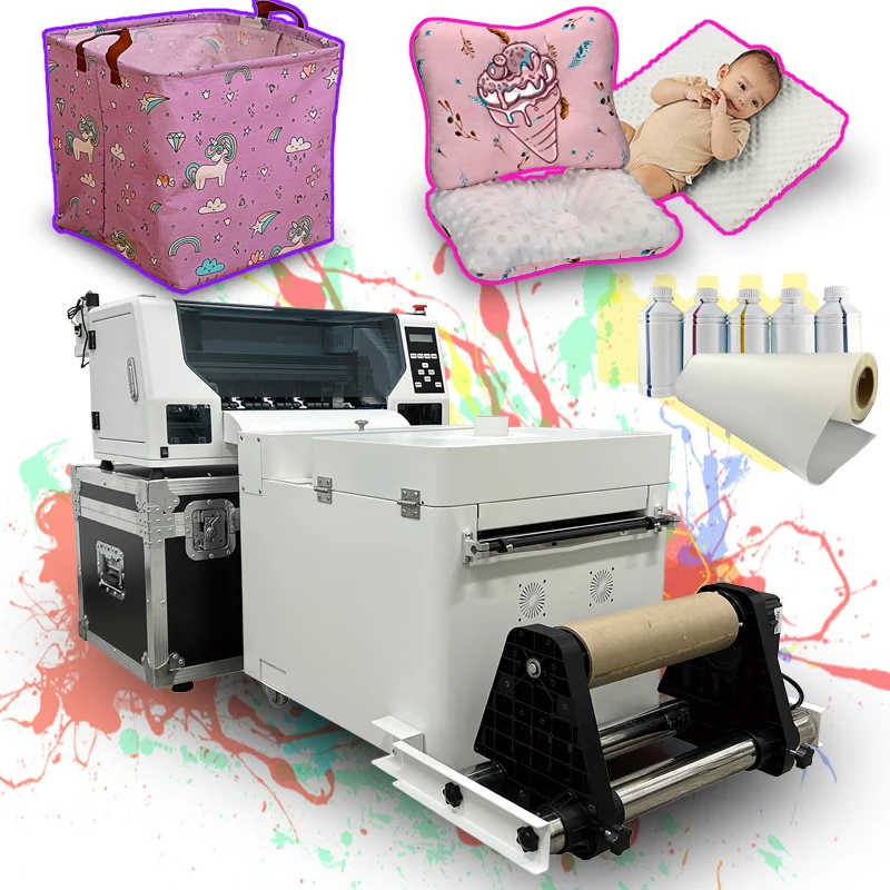 2024 سخونة 30 سنتيمتر DTF طابعة أرخص I3200 رأس الطباعة 60 سنتيمتر DTF طابعة تي شيرت خيمة خارجية هوديي DTF طابعة
