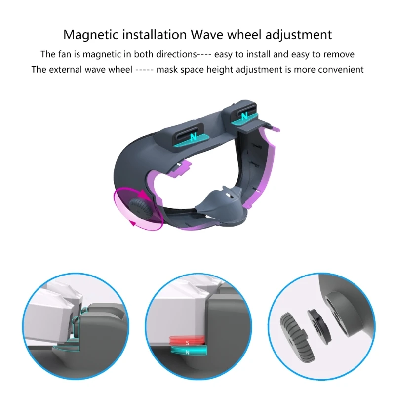 3개의 공기 순환 팬용 냉각 팬 업그레이드된 페이스 커버 냉각 팬 업그레이드된 Dropship