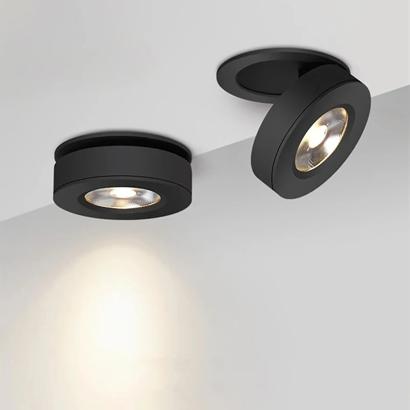 Lámpara LED COB para techo, foco empotrable giratorio de 360 grados, 3W, 5W, 7W, 9W, 12W, 15W