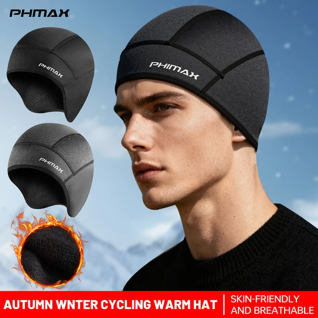 PHMAX Zimowa ciepła czapka wyściełana ochrona słuchu nakrycie głowy rower motocykl kask wyściółka sprzęt rowerowy