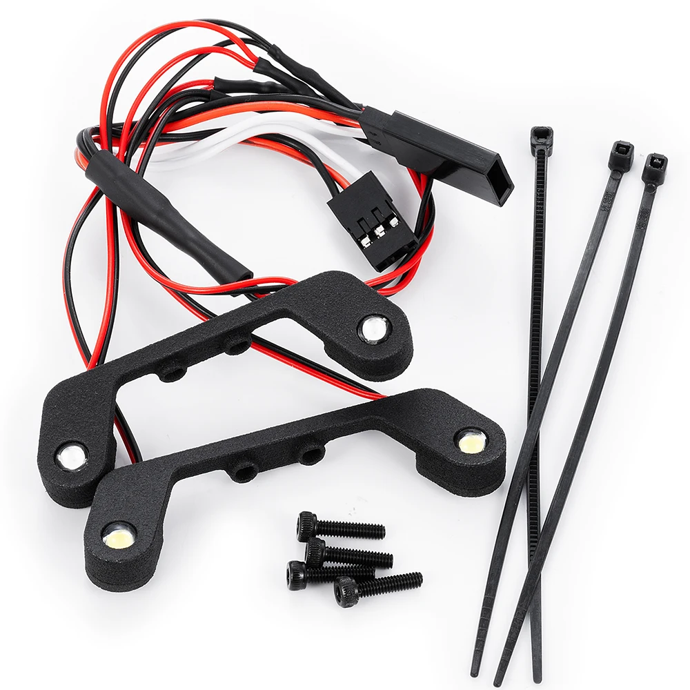 TRINOOD Headlights Taillights LED Lights Kit Front and Rear Lighting for 1/18 RC Crawler Typhon Grom GRANITE GROM Redcat Ascent