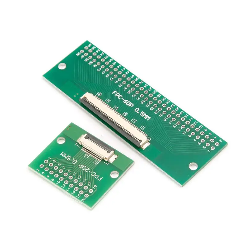 Papan konverter SMT PCB 0.5mm FPC/FFC 2.54mm FPC/FFC dengan konektor