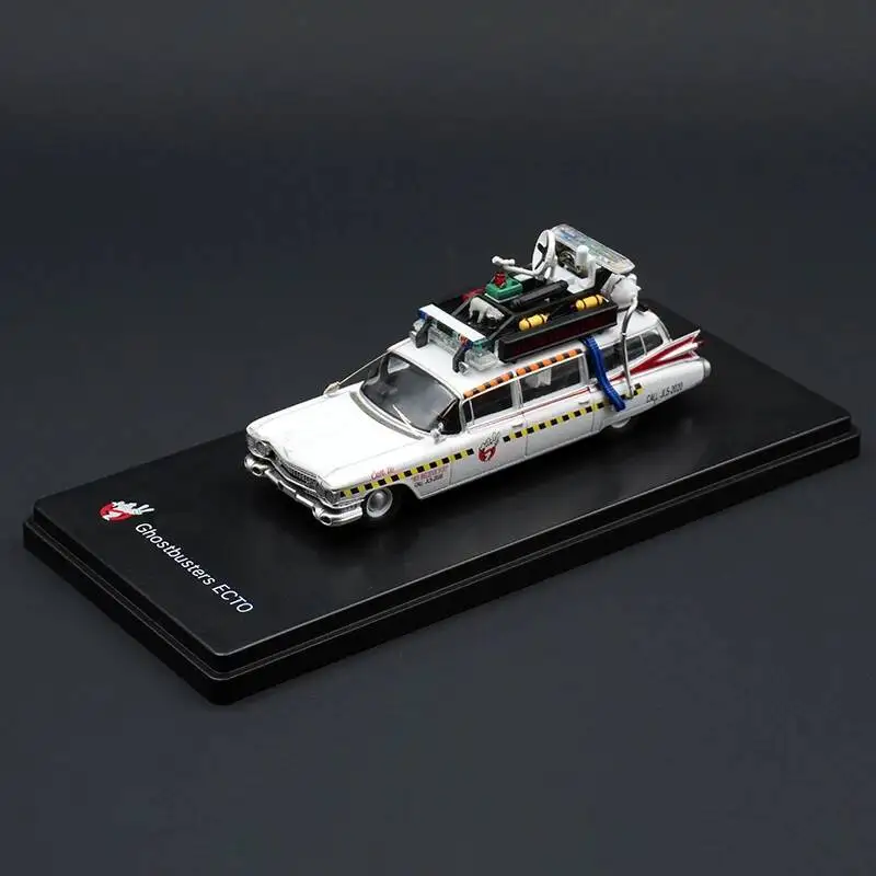 YS In Stock 1:64 Ghostbuster Miller Meteor 1959 Ecto-1A Diecast Car Model Collection Toys