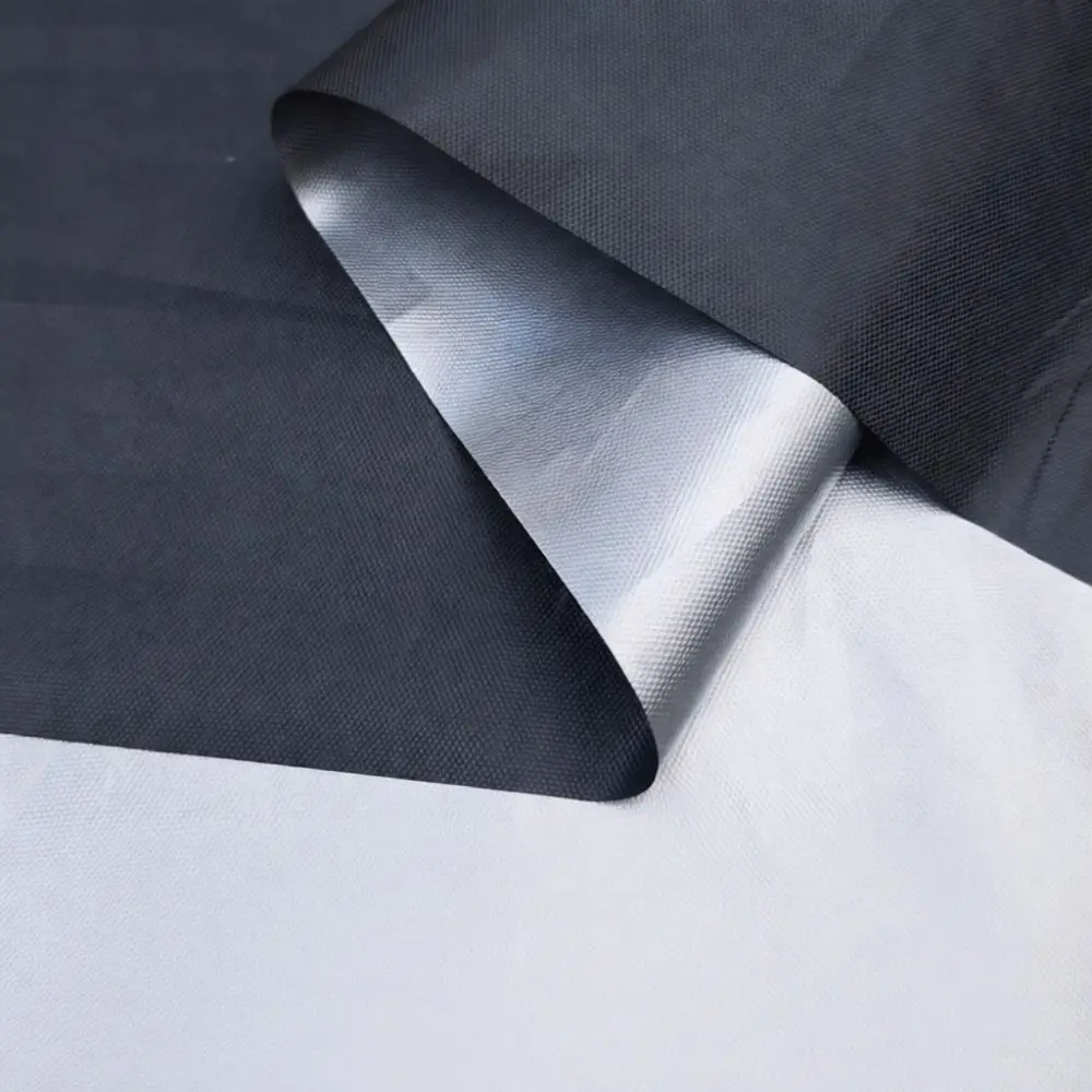 Blackout Fabric Titanium Silver Coating Sun Shade Material Thermal Protection For Outdoor Tent Photography Room
