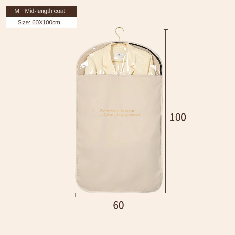 Clothing Dust Cover Hanging Light Luxury Clothing Dust Bag Down Jacket Transparent Coat Cover