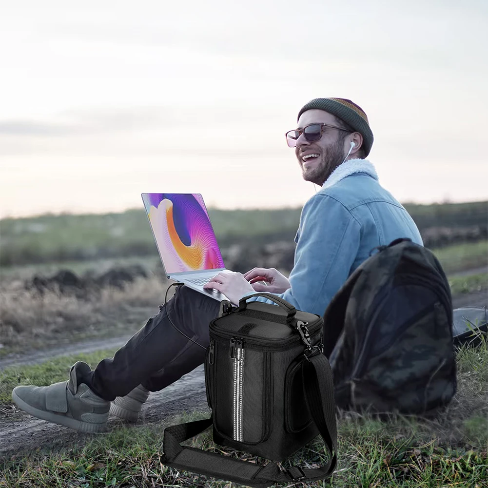 Carrying Case for Anker C300/C300 DC Portable Power Station Bag Storage Case Travel Carrying Bag with Shoulder Strap & Handle