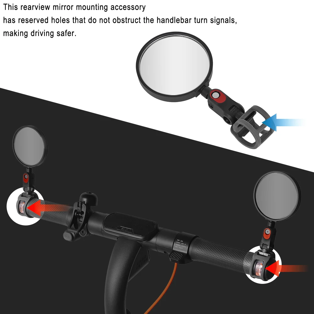 Elektroroller-Rückspiegel für Ninebot MAX G3 G2 G30 ZT3 Pro GT3 F3 E2 F2Pro F2Plus C2Pro E8 F40 P100 Rückspiegel – Detail 7