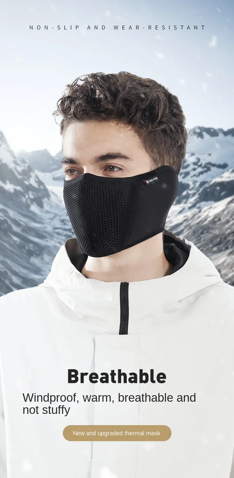 1 Stück Winter-Samt-Thermo-Ohrenschützer-Maske, warm, winddicht, Fleece, Wintermaske, einfache Wickelmaske, Reitmaske, Outdoor, Radfahren, Skifahren – Detail 7