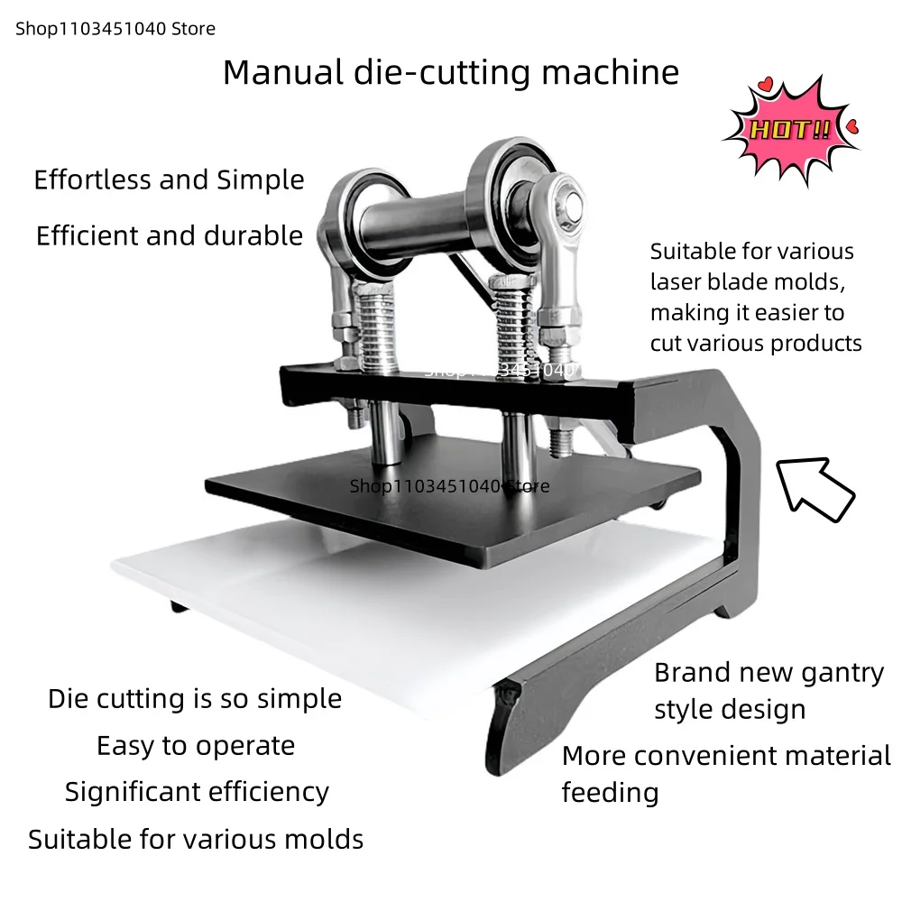 200x250mm manual die-cutting machine, dedicated die pressing machine, leather cutting DIY handmade material cutting machine