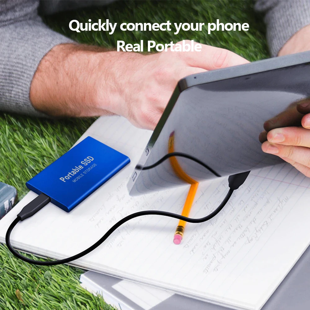 محرك أقراص الحالة الصلبة الخارجي عالي السرعة 1 تيرا بايت SSD محمول 16 تيرا بايت محرك الأقراص الصلبة الخارجي تخزين كتلة القرص الصلب الخارجي لأجهزة الكمبيوتر المحمول Mac