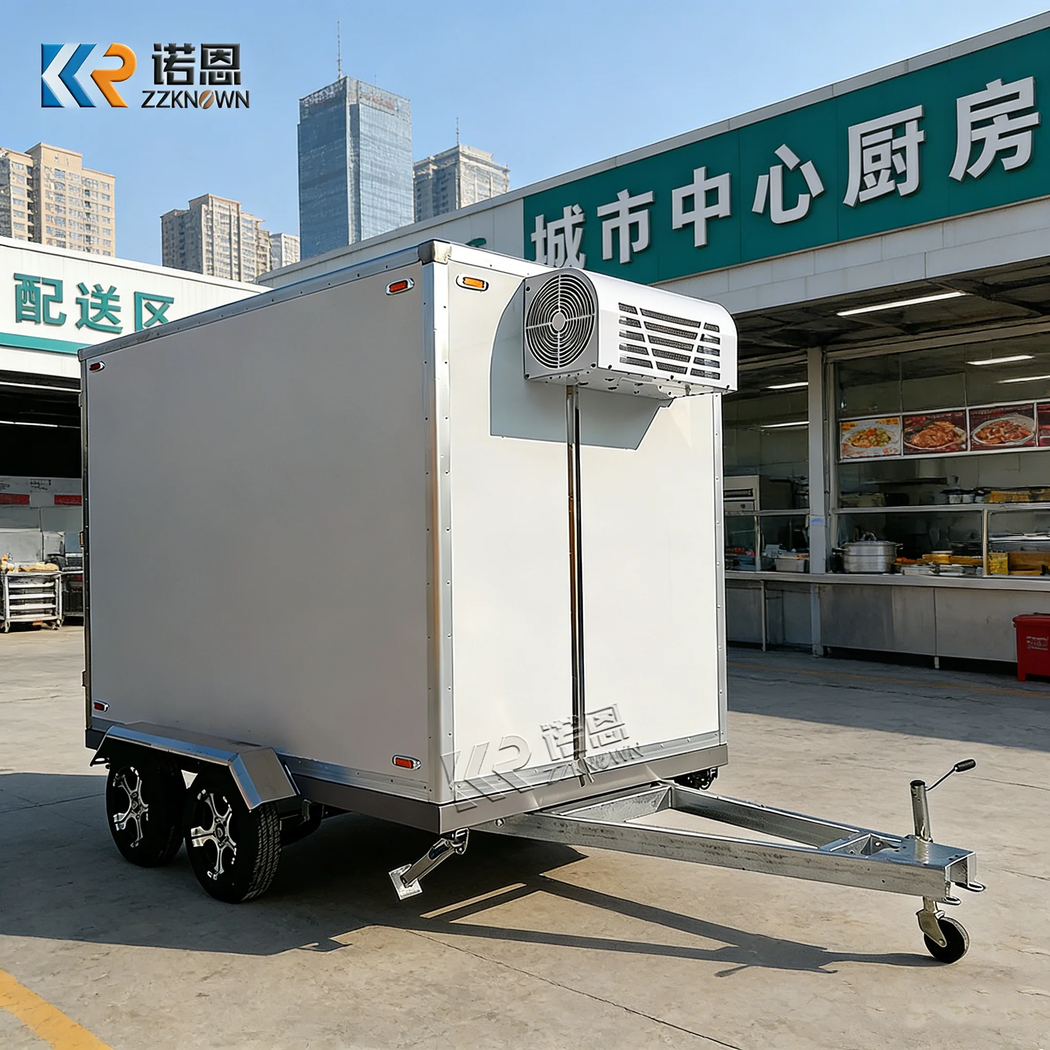 

Mobile Box for Food Truck Walk-In Cold Room Unit Refrigerated Freezer Semi Trailer Manual New Diesel