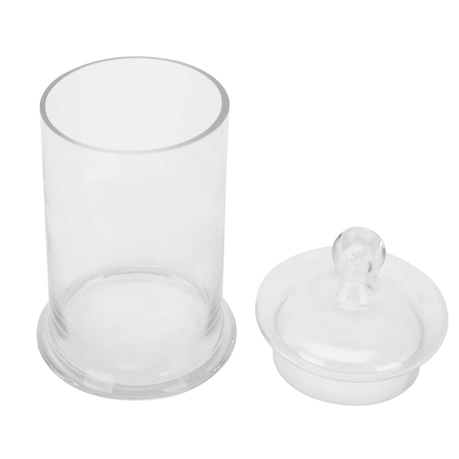 

1Pcs Glass Candy Jar Premium Transparent Storage Container for Chocolate Cookies Small Items Household Party Wedding Decoration